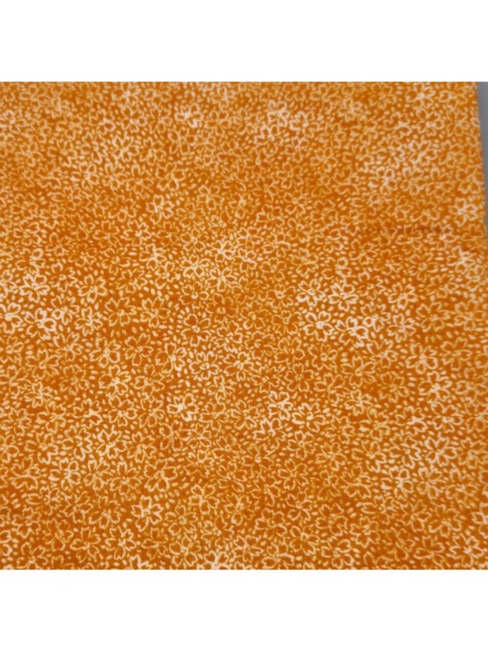 Jo-Ann Fabric Keepsake Calico Orange Floral Calico Cotton Washed Fabric 2 Yards